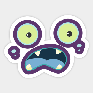 Monster Face Sticker